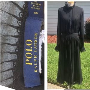 Polo Ralph Lauren Maxi Dress size 8 
BLACK ~ SHEER
